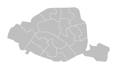 Carte des circonscriptions législatives réalisées par Jérôme Cukier - CC-BY-SA