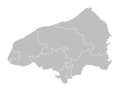 Carte des circonscriptions législatives réalisées par Jérôme Cukier - CC-BY-SA